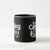 Camping Crew, schwarze Tasse (Zentrum)