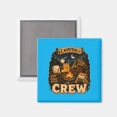Camping-Crew Smores Lagerfeuer Passendes Reise-Ges Magnet (Vorderseite/Rückseite)