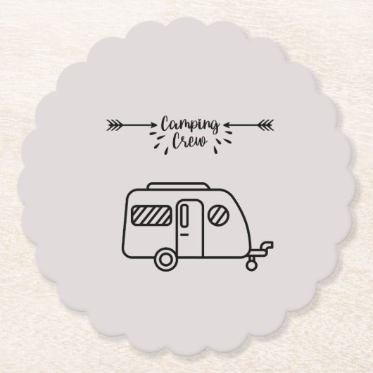 Camping crew untersetzer (Vorderseite)
