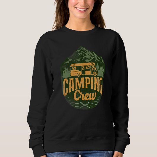 Camping Crew Wohnmobil Campervan Sweatshirt (Vorderseite)