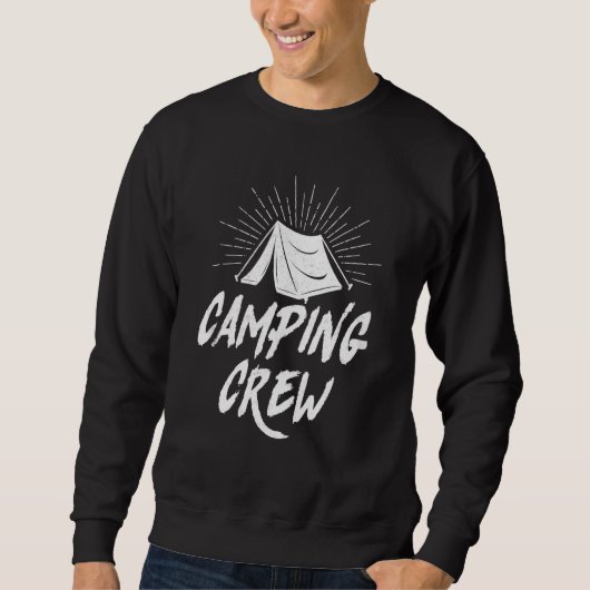 Camping Crew Zelt Sweatshirt (Vorderseite)