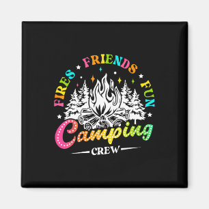 Camping-Crew zündet Freunde Lustige Sommer-Vibes C Magnet