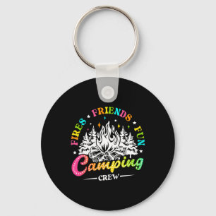 Camping-Crew zündet Freunde Lustige Sommer-Vibes C Schlüsselanhänger