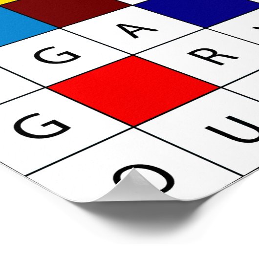 Camping Crossword Poster (Ecke)