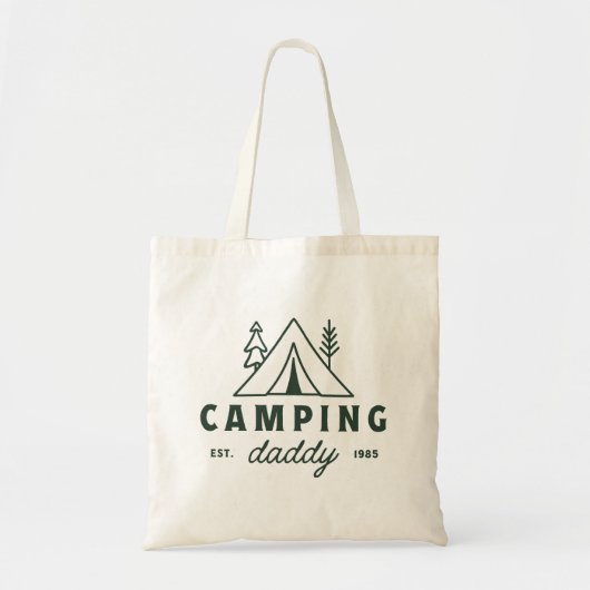 Camping daddy dad forest camper funny father tragetasche (Vorne)