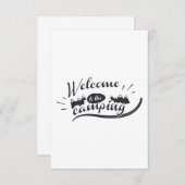 Camping Dankeskarte (Vorne/Hinten)