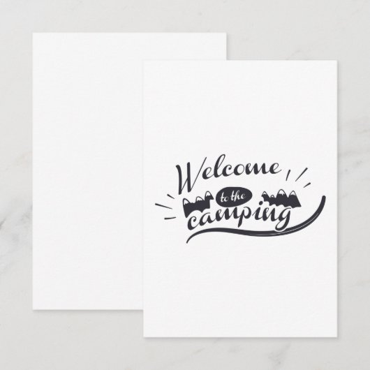 Camping Dankeskarte (Vorne/Hinten)