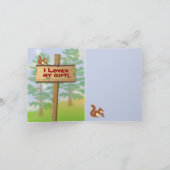 Camping dankt Ihnen Mitteilungskarten (Innenseite)