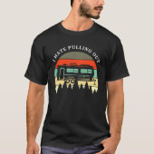 Camping, das ich hasste, Retro Travel Trailer ausz T-Shirt (Vorderseite)