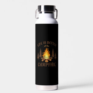 Camping - Das Leben ist besser am Lagerfeuer Trinkflasche