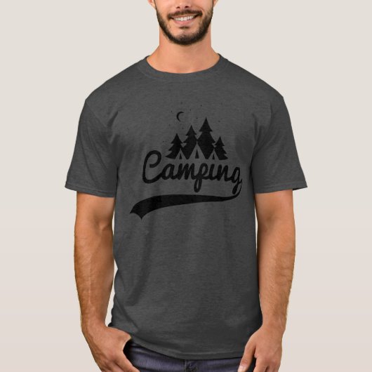 Camping Deluxe Freunde T-Shirt (Vorderseite)