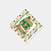 Camping der Kinder Serviette (Ecke)