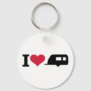 Camping der Liebe I - Wohnwagen Schlüsselanhänger