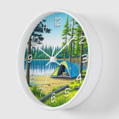 Camping der Natur im Wald Uhr (Winkel)