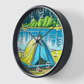 Camping der Natur im Wald Uhr (Winkel)