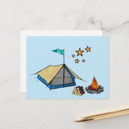 Camping der Postkarte