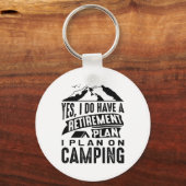 Camping des Rentenplans Schlüsselanhänger (Vorderseite)