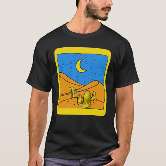 Camping Desert Landscape Cactus Desert Life Succul T-Shirt (Vorderseite)