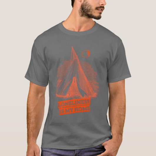 Camping-Design Mädchen T-Shirt (Vorderseite)
