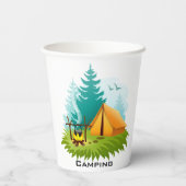Camping Design Paper Cup Pappbecher (Rückseite)