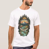 Camping Design T Shirt (Vorderseite)