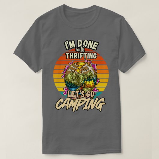 CAMPING-DESIGN VINTAG CLASSIC-RETRO T-Shirt (Design vorne)