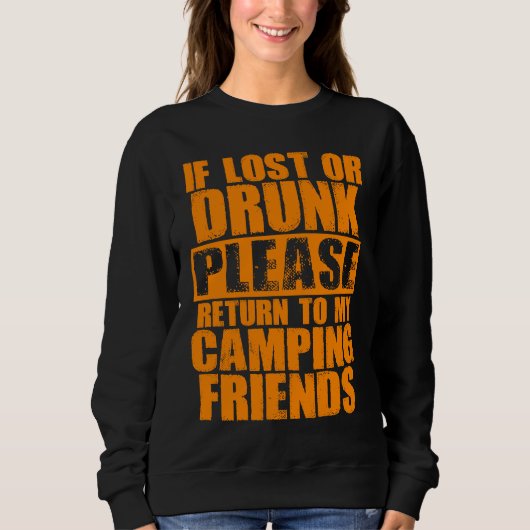 Camping Drinking  Cute Camp Beer  Men Women  1 Sweatshirt (Vorderseite)