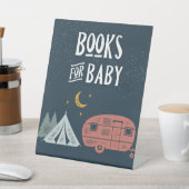 Camping Duschzeichen | Bücher für Baby Sockelschild (In SItu)