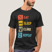 Camping Eat Sleep Climb Repeat Classic Summer T-Shirt (Vorderseite)