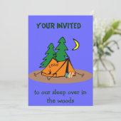 Camping Einladung (Stehend Vorderseite)