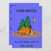 Camping Einladung (Vorne/Hinten)