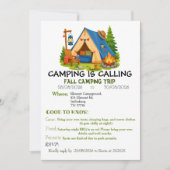 Camping-Einladung Einladung (Vorderseite)