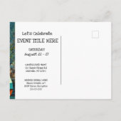 Camping Einladung Postkarte (Rückseite)