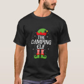 Camping Elf Xmas Family Matching Elf Squad Christm T-Shirt (Vorderseite)