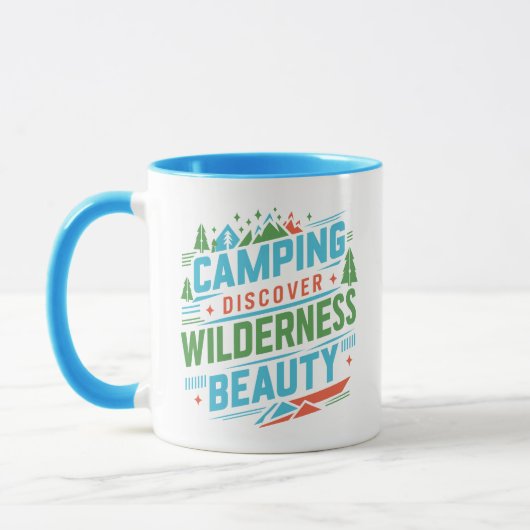 Camping Entdecken Sie die Schönheit der Wildnis Tasse (Links)