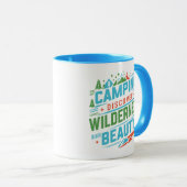 Camping Entdecken Sie die Schönheit der Wildnis Tasse (VorderseiteRechts)