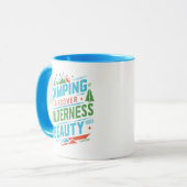 Camping Entdecken Sie die Schönheit der Wildnis Tasse (Vorderseite Links)