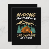 CAMPING Erinnerungen Begleitkarte (Vorne/Hinten)