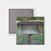 Camping Erinnerungen Campground Grill Magnet (Vorderseite/Rückseite)
