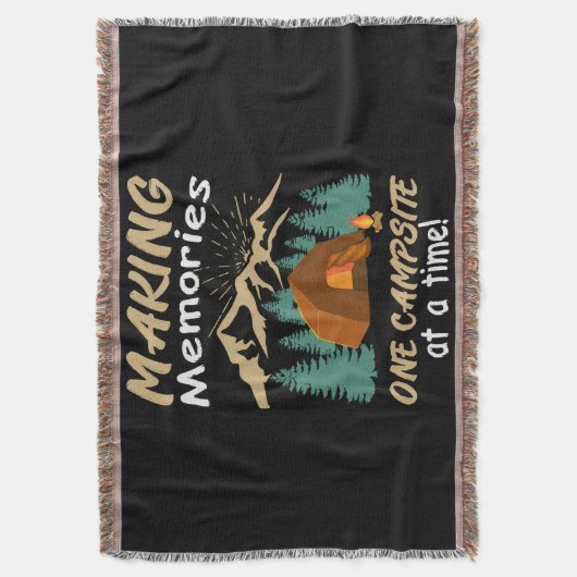 CAMPING Erinnerungen Decke (Vorderseite Vertikal)