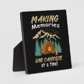 CAMPING Erinnerungen Fotoplatte (Vorderseite)