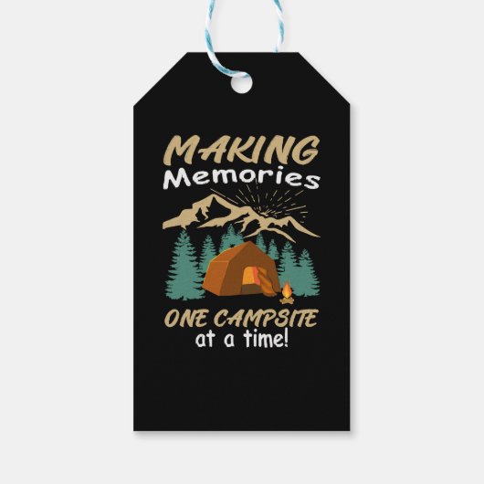 CAMPING Erinnerungen Geschenkanhänger (Rückseite)