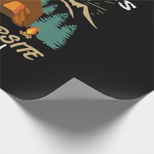 CAMPING Erinnerungen Geschenkpapier (Ecke)