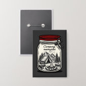 Camping-Erinnerungen Glas Button (Vorderseite/Rückseite)