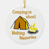 Camping-Erinnerungen Keramik Ornament (Vorne)