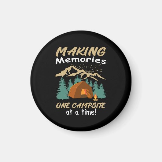 CAMPING Erinnerungen Magnet (Vorne)