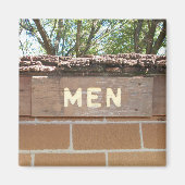 Camping Erinnerungen Männer unterschreiben Magnet (Vorne)