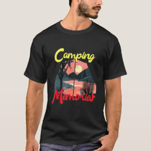 Camping-Erinnerungen mit Zelt-View-Campingplatz T-Shirt