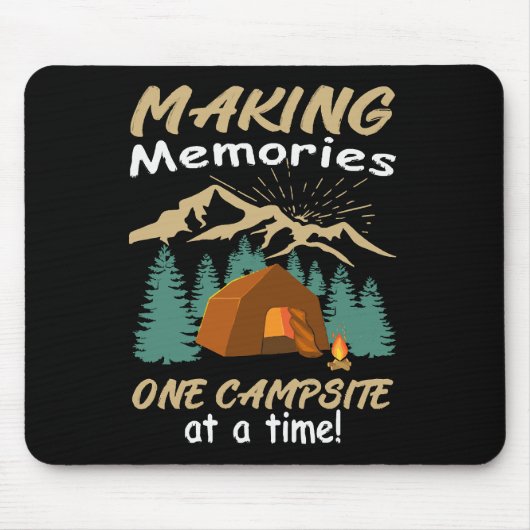 CAMPING Erinnerungen Mousepad (Vorne)