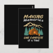 CAMPING Erinnerungen Postkarte (Vorne/Hinten)